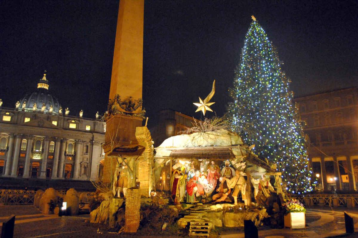 サン・ピエトロ広場のクリスマス