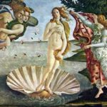 Botticelli: La nascita di Venere ボッティチェッリ作「ヴィーナスの誕生」 1485年、第10-14室