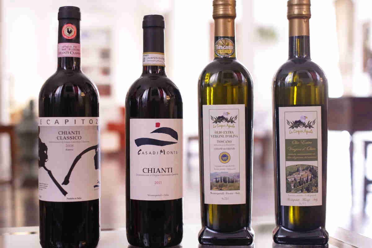 フィレンツェのワインとオリーブオイル