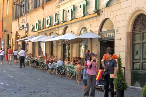 ローマのジェラート店Giolitti