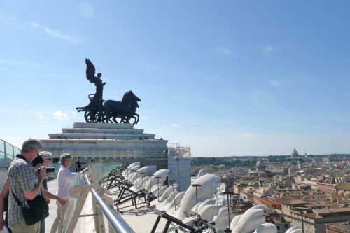 ローマ ヴィットリオ・エマヌエーレ二世記念堂 屋上テラスからの眺望