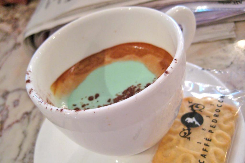 Caffe' Pedrocchiのミント風味カフェ